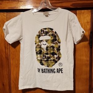 BAPE White Graphic T-Shirt Small